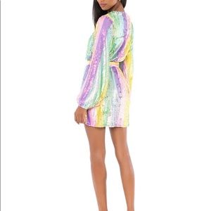 Show Me Your MuMu Wear Me Out Dress Sequin Rainbow